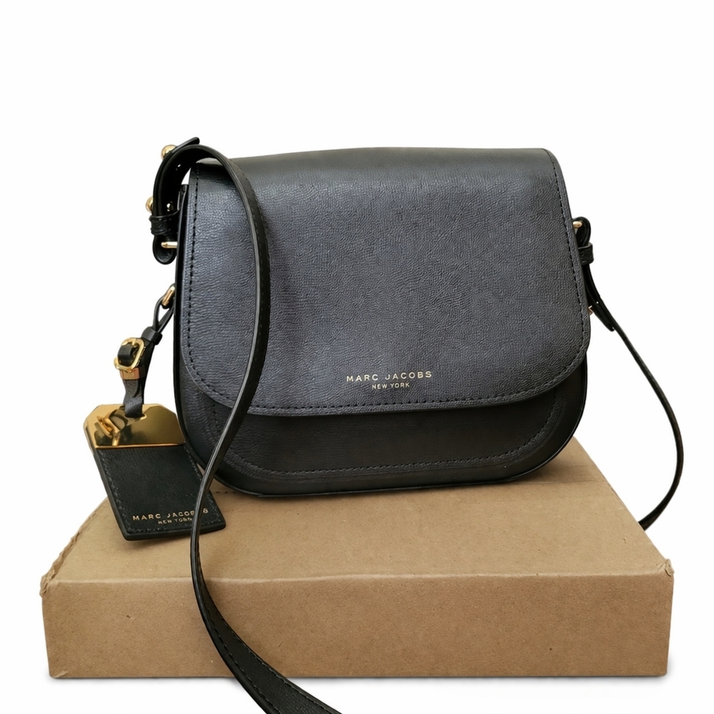 Marc Jacobs Black Saddle Crossbody Bag Large NWOT - Picture 7 of 7